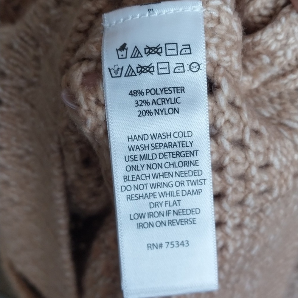 Joie Beige Openwork Button-Up Cardigan - Picture 7 of 7